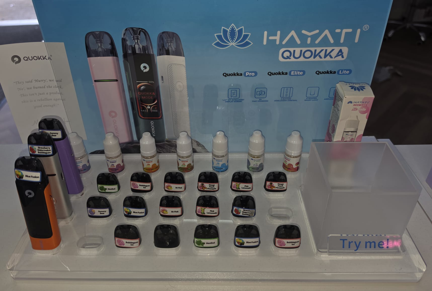 Hayati Quokka pod kit range at Belfield Vape, Rochdale's #1 vape shop